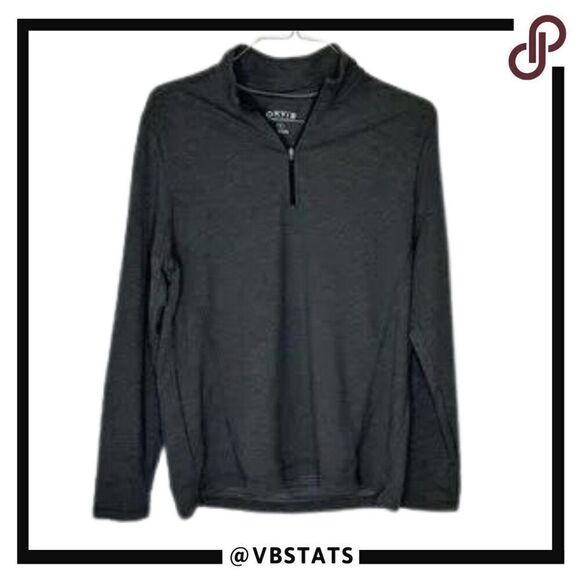 Orvis Charcoal Gray 1/4 Zip Top in Size Medium - Picture 1 of 6